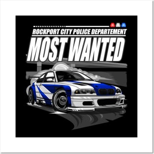 ICONIC NFS MOSTWANTED CAR  #1 BLACKLIST Posters and Art